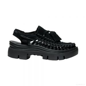 KEEN All Gender UNEEK PLT TASSELL (BLACK/BLACK)