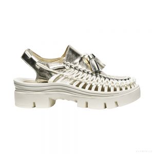  KEEN All Gender UNEEK PLT TASSELL (CHAMPAGNE GOLD/STAR WHITE)
