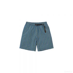 Gramicci MEN'S O.G. G-SHORT SEERSUCKER PLAID (MULTI STRIPE)