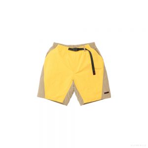 Gramicci MEN'S NYLON BLOCK SHORT (BANANA)