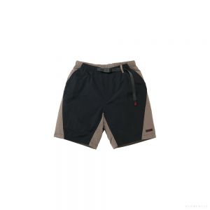 Gramicci MEN'S NYLON BLOCK SHORT (BLACK)