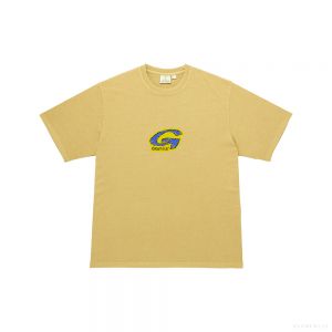 Gramicci UNISEX G-SCRIBBLE TEE PIGMENT DYED (SULPHUR PIGMENT)