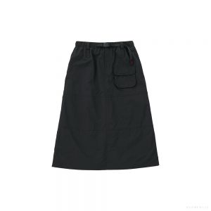 Gramicci WOMEN'S NYLON UTILITY SKIRT (BLACK)