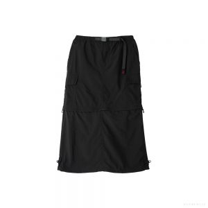 Gramicci WOMEN'S CONVERTIBLE CARGO SKIRT (BLACK)