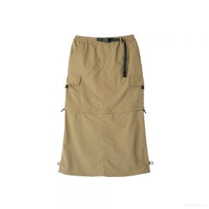 Gramicci WOMEN'S CONVERTIBLE CARGO SKIRT (KHAKI)