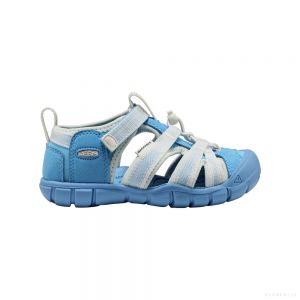 KEEN Kids' SEACAMP II CNX (AZURE BLUE/STAR WHITE)