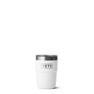  YETI RAMBLER 8 OZ CUP CERAMIC LINING WITH MAGSLIDER LID WHITE