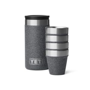 YETI SHOT GLASSES & CASE BLACK STONE