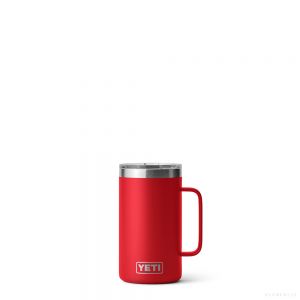 YETI RAMBLER 24 OZ MUG WITH MAGSLIDER LID RESCUE RED
