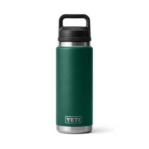 YETI RAMBLER 26 OZ BOTTLE CHUG BLACK FOREST GREEN