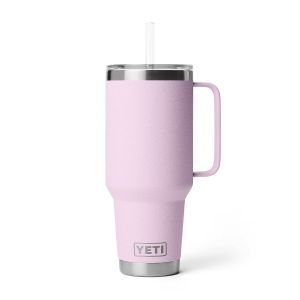 YETI RAMBLER 42 OZ MUG WITH STRAW LID CHERRY BLOSSOM