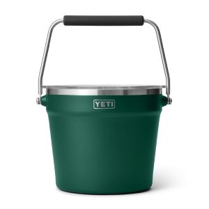 YETI RAMBLER BEVERAGE BUCKET BLACK FOREST GREEN