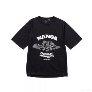 NANGA DRY MIX OEMS TEE #2 (BLACK)