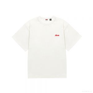NANGA Men's ECO HYBRID TEE(BWK PT) (WHITE)