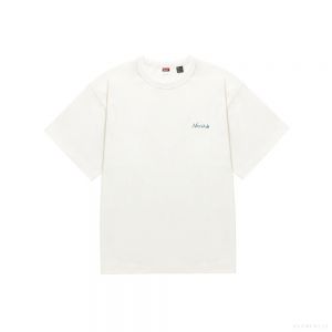 NANGA Men's ECO HYBRID TEE(GL PT) (WHITE) 