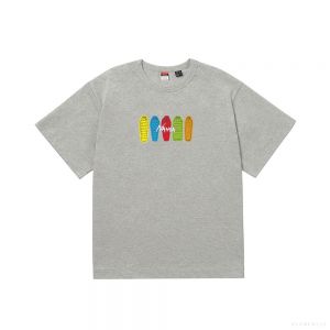 NANGA Men's ECO HYBRID TEE(SB PT) (LIGHT GREY)