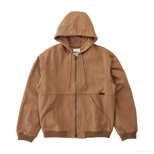 Gramicci MEN'S EL CAP CANVAS HOODED JACKET WALNUT
