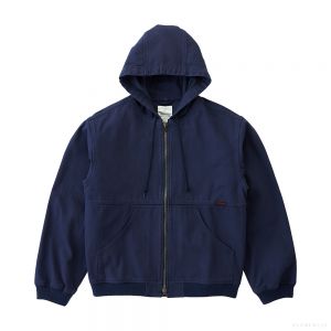 Gramicci MEN'S EL CAP CANVAS HOODED JACKET NAVY