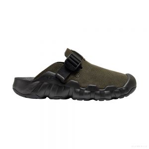 KEEN Men's HYPERPORT CLOG LEATHER (SEA TURTLE/BLACK)
