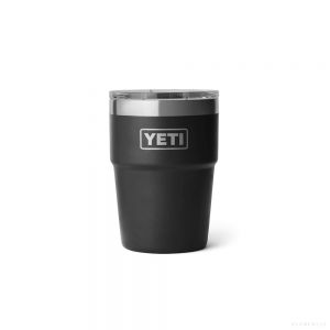 YETI RAMBLER 16 OZ STACKABLE CUP WITH MAGSLIDER LID BLACK
