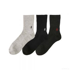 Gramicci SX-M06 BASIC CREW SOCKS C #25-27CM