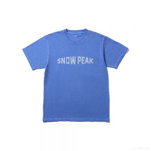 Snow Peak RECYCLED COTTON DYED T-SHIRT SP (BLUE)