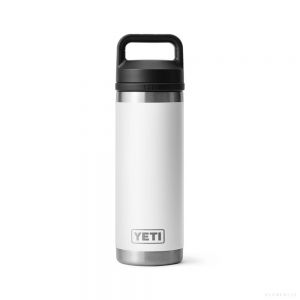 YETI RAMBLER 18 OZ BOTTLE CHUG WHITE
