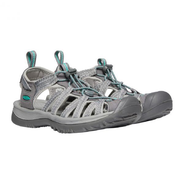 KEEN Women s WHISPER MEDIUM GREY PEACOCK GREEN