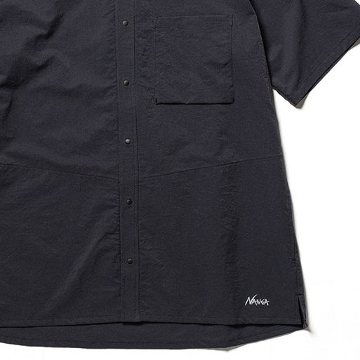 NANGA Men's DOTAIR® COMFY S/S SHIRT (BLACK)