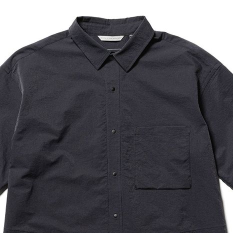 NANGA Men's DOTAIR® COMFY S/S SHIRT (BLACK)