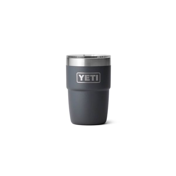 YETI RAMBLER 8 OZ CUP WITH MAGSLIDER LID CHARCOAL