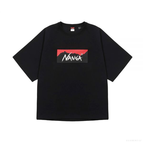 Nanga t-shirt Eco Hybrid Box Logo Embroidery Tee men's white