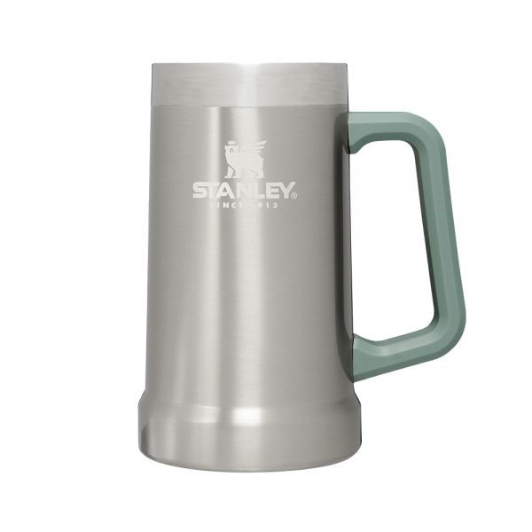 Stanley ADVENTURE BIG GRIP BEER STEIN 24 OZ STAINLESS STEEL SHALE