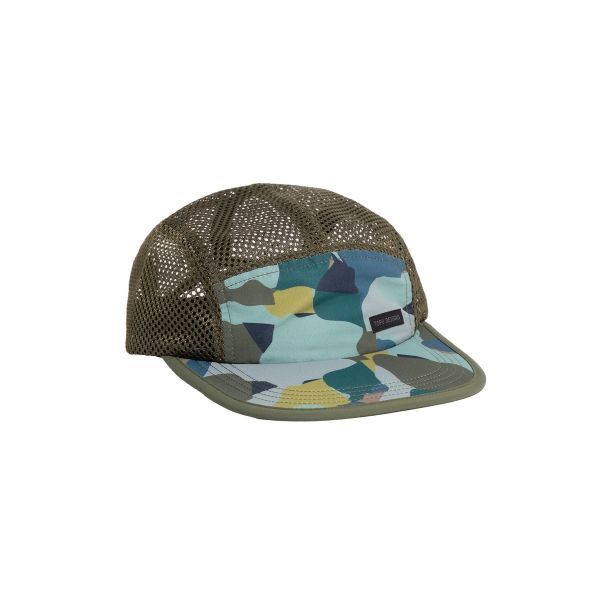 Topo Designs GLOBAL HAT PRINTED GREEN CAMO