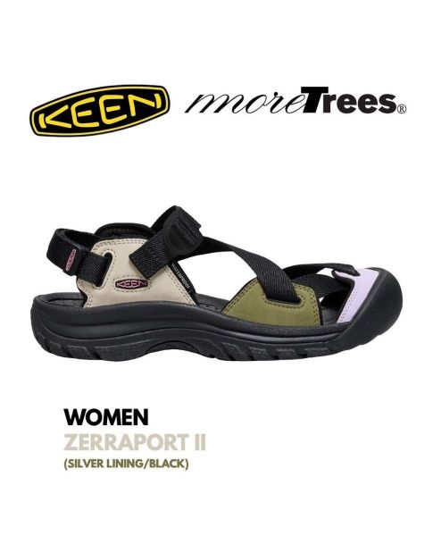 Women's Zerraport II Sandal x More Trees | Silver Lining/Black | KEEN  Footwear