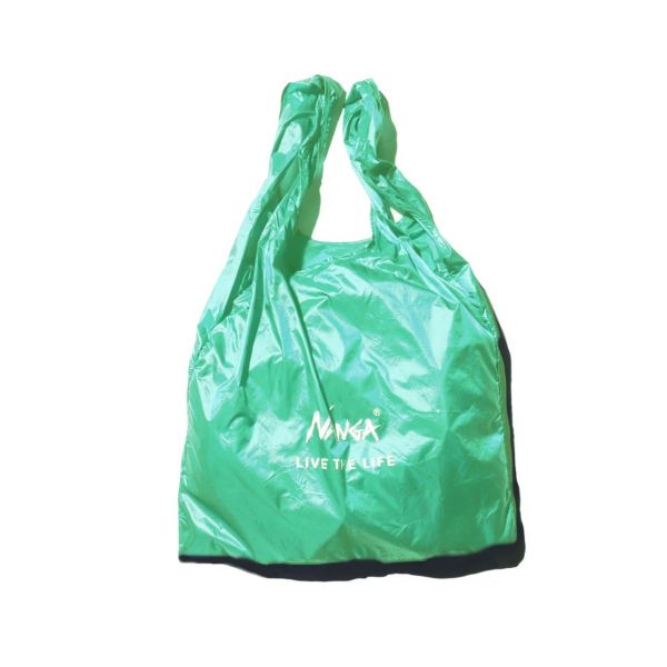 NANGA POCKETABLE ECO BAG LIVE THE LIFE LIME