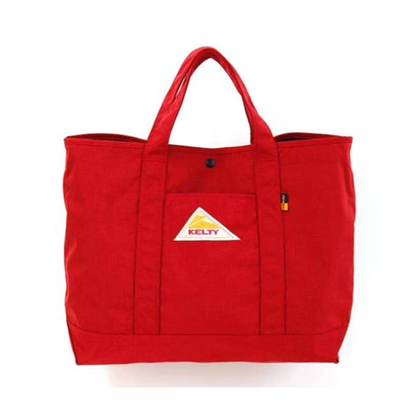 Red nylon tote 2025 bag