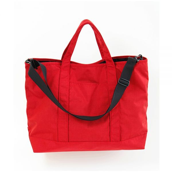 Red nylon tote best sale bag