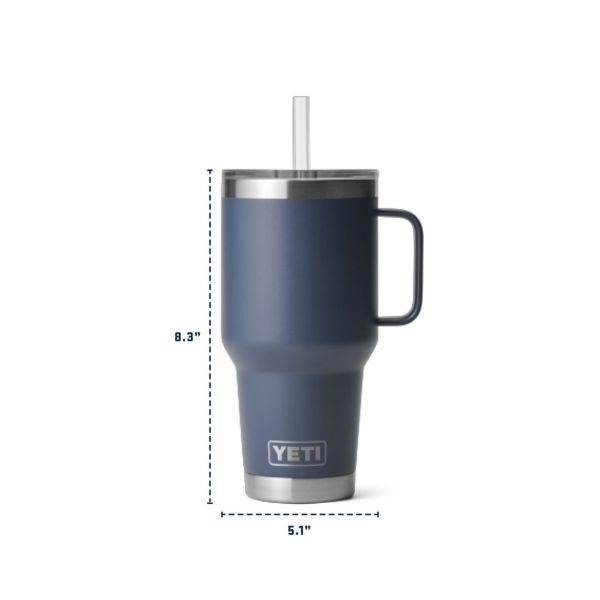 YETI RAMBLER 35 OZ MUG WITH STRAW LID AGAVE TEAL