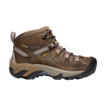 KEEN Women's TARGHEE II MID WP (SLATE BLACK/FLINT STONE) 