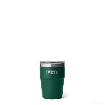 YETI RAMBLER 16 OZ STACKABLE CUP WITH MAGSLIDER LID BLACK FOREST GREEN