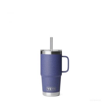  YETI RAMBLER 25 OZ MUG WITH STRAW LID MOON DUST