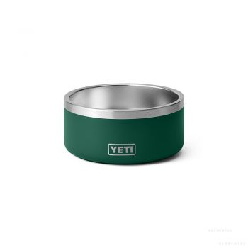 YETI BOOMER 4 DOG BOWL BLACK FOREST GREEN