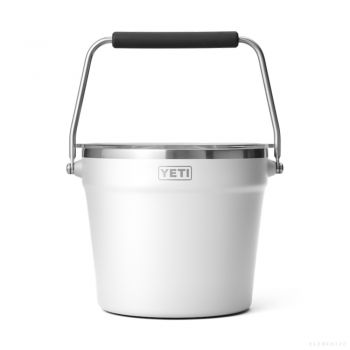 YETI RAMBLER BEVERAGE BUCKET WHITE