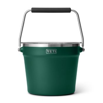 YETI RAMBLER BEVERAGE BUCKET BLACK FOREST GREEN