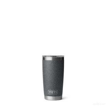 YETI RAMBLER 20 OZ TUMBLER BLACK STONE
