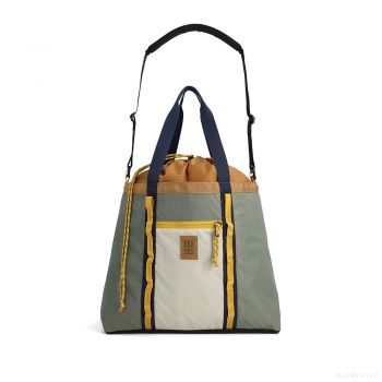 Topo Designs MOUNTAIN UTILITY TOTE BONE WHITE/BEETLE