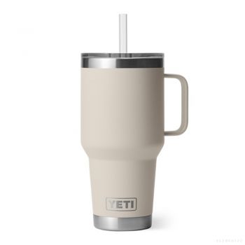 YETI RAMBLER 35 OZ MUG WITH STRAW LID CAPE TAUPE