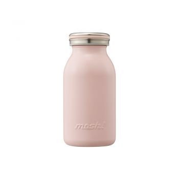 Mosh! MILK STAINLESS BOTTLE 380 ML STRAWBERRY