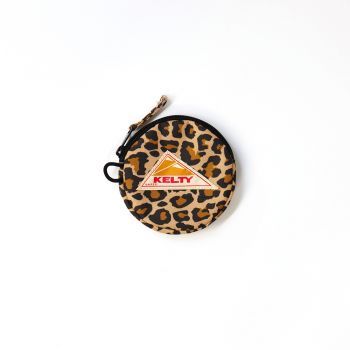 KELTY DP CIRCLE COIN CASE 2 GOLD LEOPARD